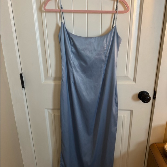 Peppermayo Light Blue Silk Maxi Dress - Picture 3 of 5